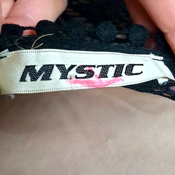 Mystic Sheer Black Lace Dress EUC Sz Sm - Picture 5 of 8